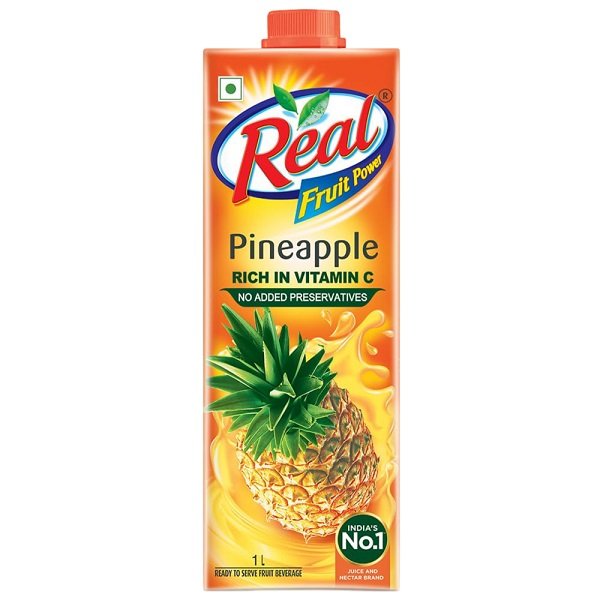 Real - Pineapple Juice, 1 ltr