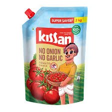 Kissan No Onion Garlic Ketchup,2 Kg
