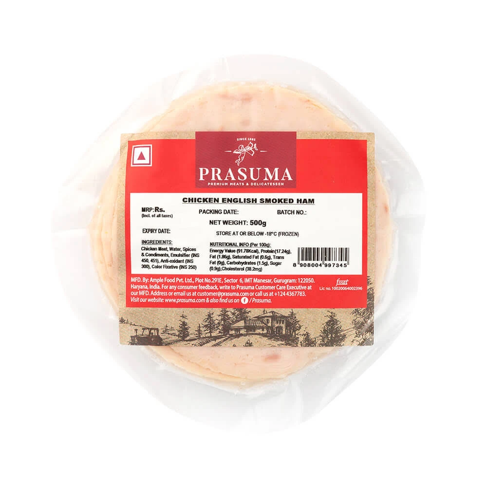 Prasuma Chicken English Smoked Ham ,500gms