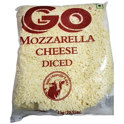 Go Mozarrela Cheese Dice, 2 kg