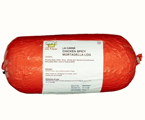 La Carne Chicken Spicy Mortadella Log, 1 kg