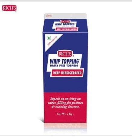 Rich Dairy Free Whip Topping , 2 kg