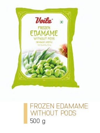 Voila Frozen Edamame Without pods, 500 gm