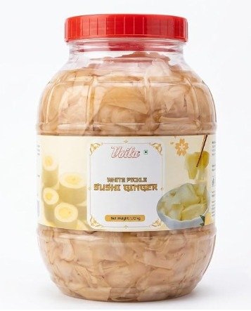 Voila White Pickled Sushi Ginger, 1.72 kg