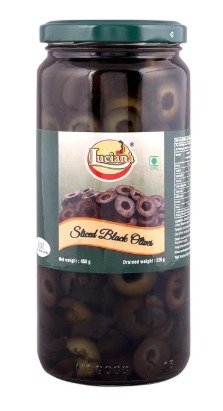 Luciana Black Olive Slice, 450 gm