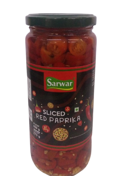 Sarwar Red Paprika Slice, 450 gm