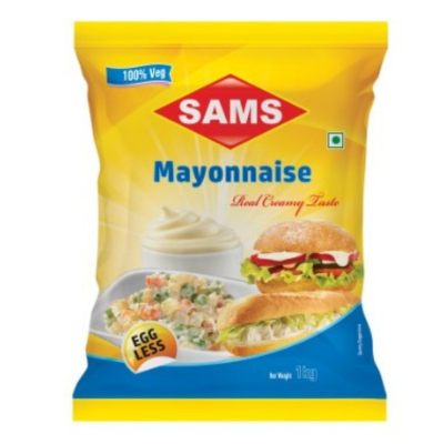 Sams Eggless Mayonnaise (Veg), 1 kg