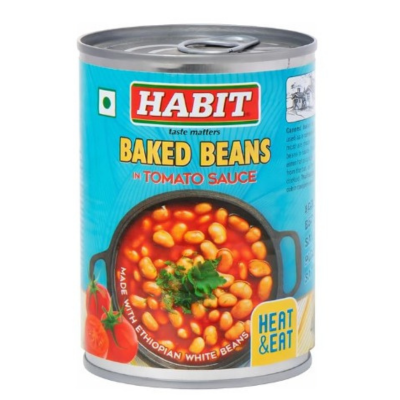 Habit Baked Beans Tomato, 400 gm