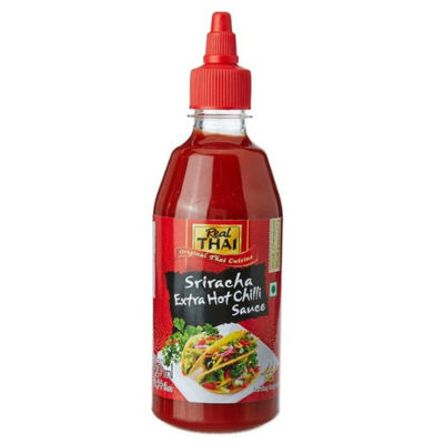 Real Thai Sriracha Extra Hot Chilli Sauce, 430 ml