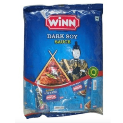 Winn Dark Soya Sauce Sachet, 8 gm X100 Pcs