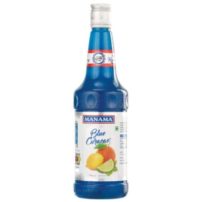 Manama Blue Curacao Syrup, 1 ltr