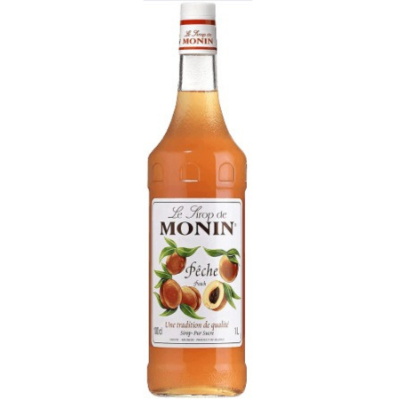 Monin Peach Syrup, 1 ltr