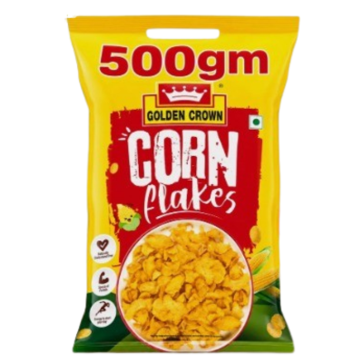 Golden Crown Corn Flakes, 500 gm