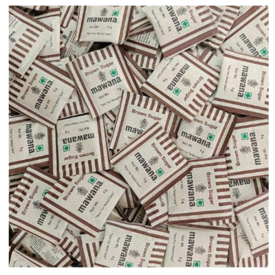 Mawana Brown Sugar Sachet,8 Gm X 100 Pcs