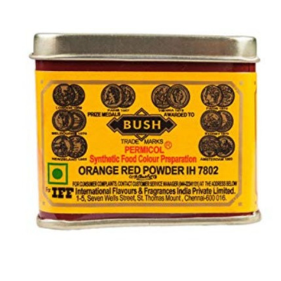 Bush Colour Orange Red, 100 gm