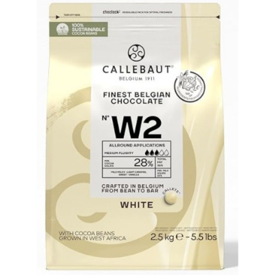 Callebaut White Couverture Chocolate, 2.5 kg