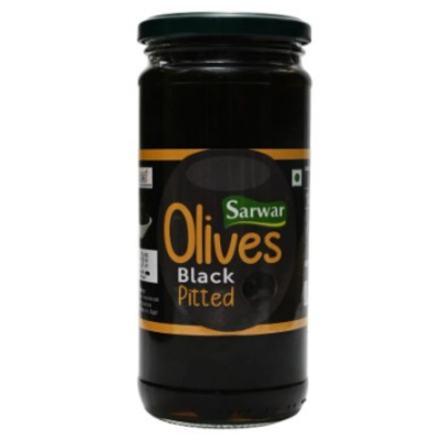 Sarwar Black Olive Pitted, 450 gm