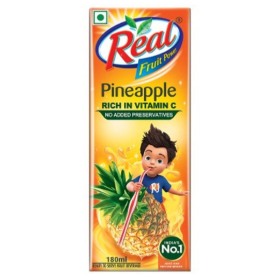 Real Pineapple Juice, 180 ml