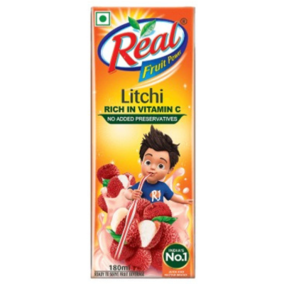 Real Litchi Juice, 180 ml