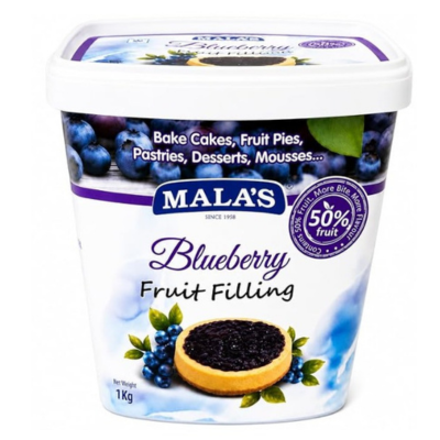 Malas Blueberry Fruit Filling, 1 kg