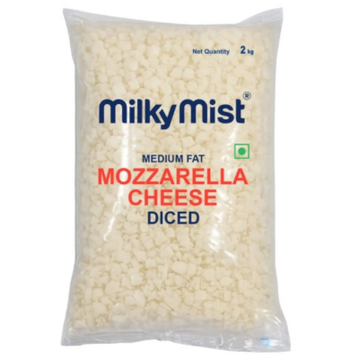 Milky Mist Cheese (Diced Mozzarella), 2 kg